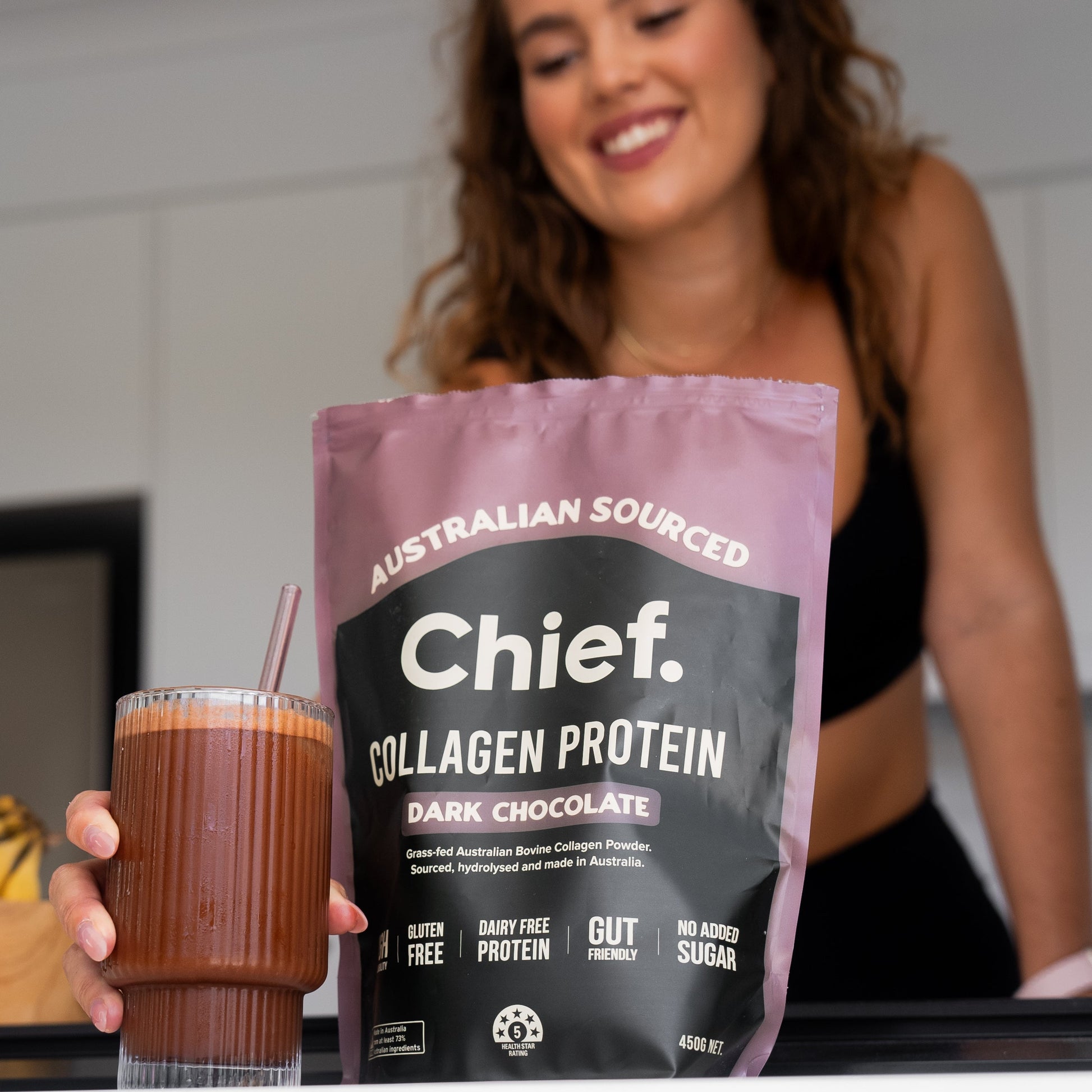 Grass-fed Collagen Protein Powder - Dark Chocolate