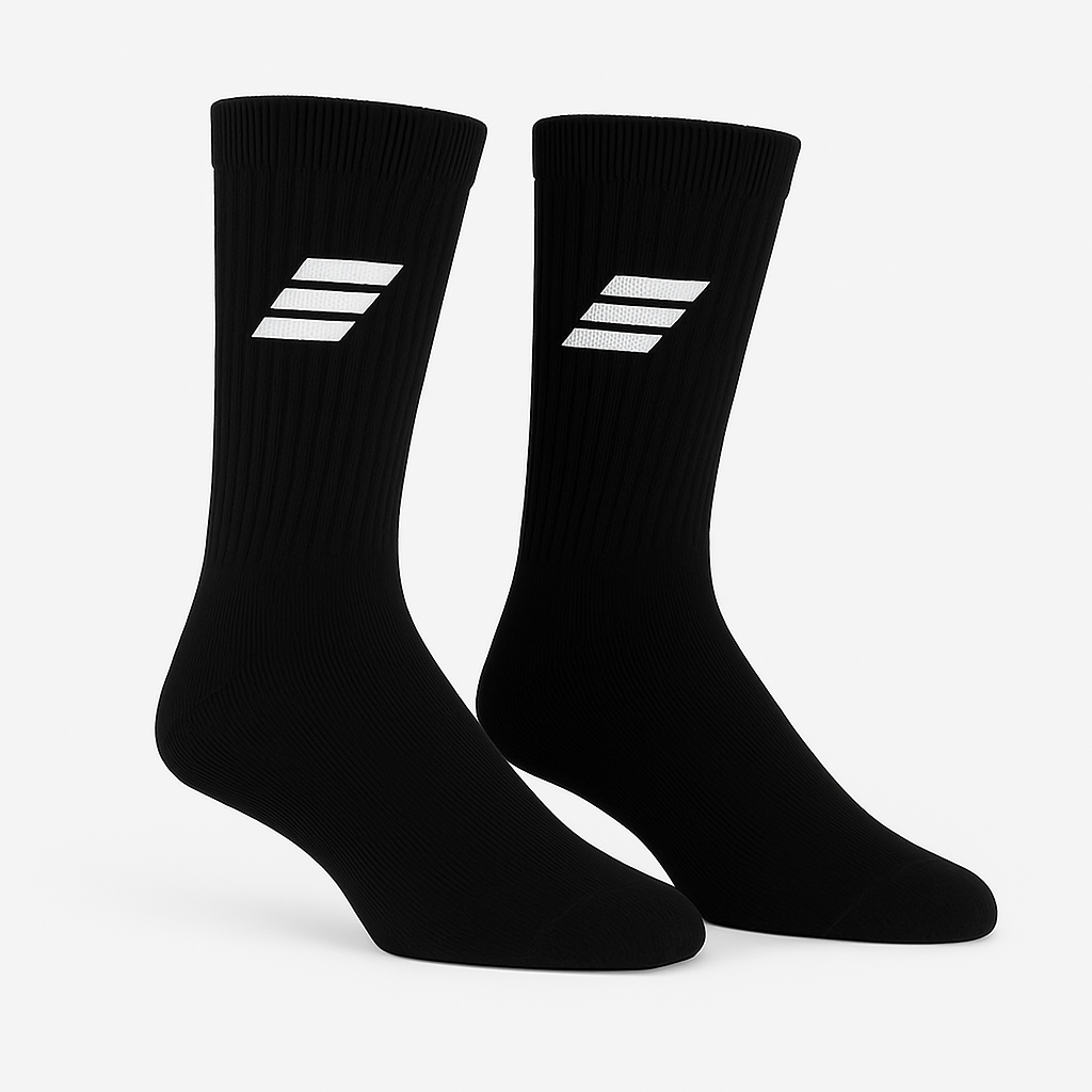 Socks - Black Crew White Icon