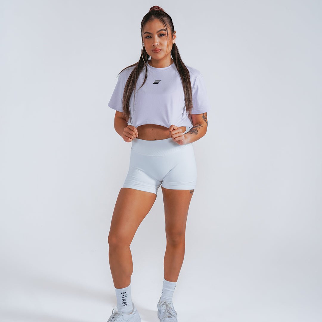 Women's Crop Tee - Mauve