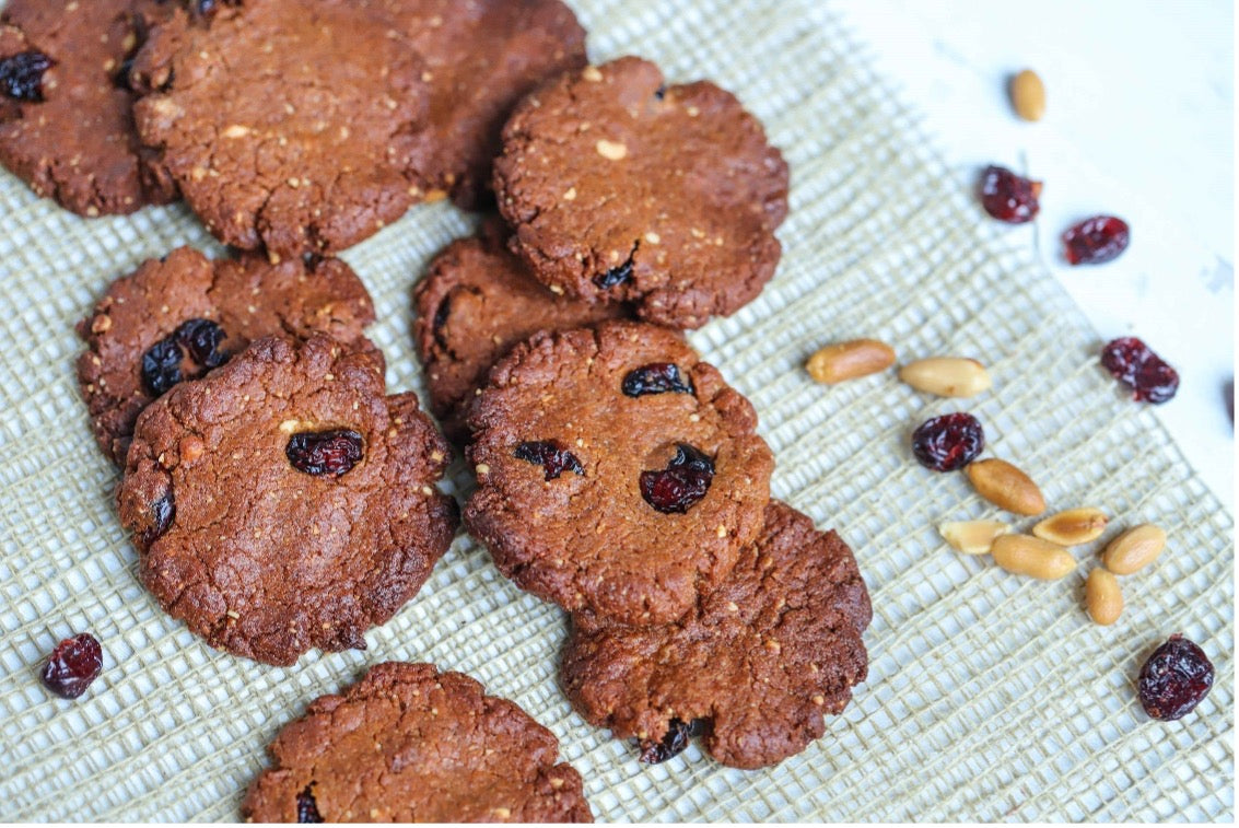 Peanut Butter & Cranberry Cookies