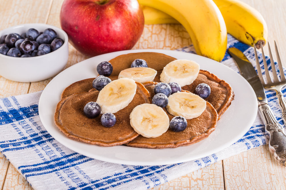 The Ultimate 4-Ingredient Banana Choc Protein Pancakes Recipe