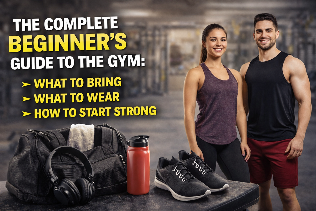Beginner’s guide to the gym showing what to bring, what to wear and how to start strength training