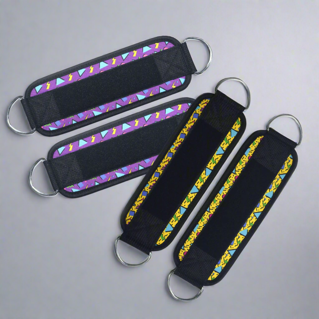 90s Ankle Straps 2pk - Yellow & Purple