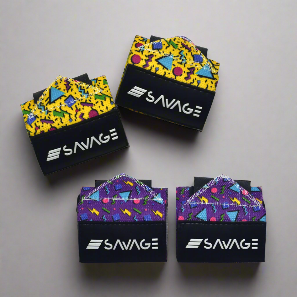 90s Wrist Wraps 2pk - Yellow & Purple