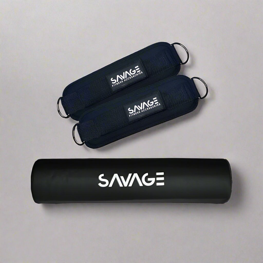 Barbell Pad + Ankle Strap Bundle