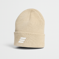 Cuff Beanie - Sand & White