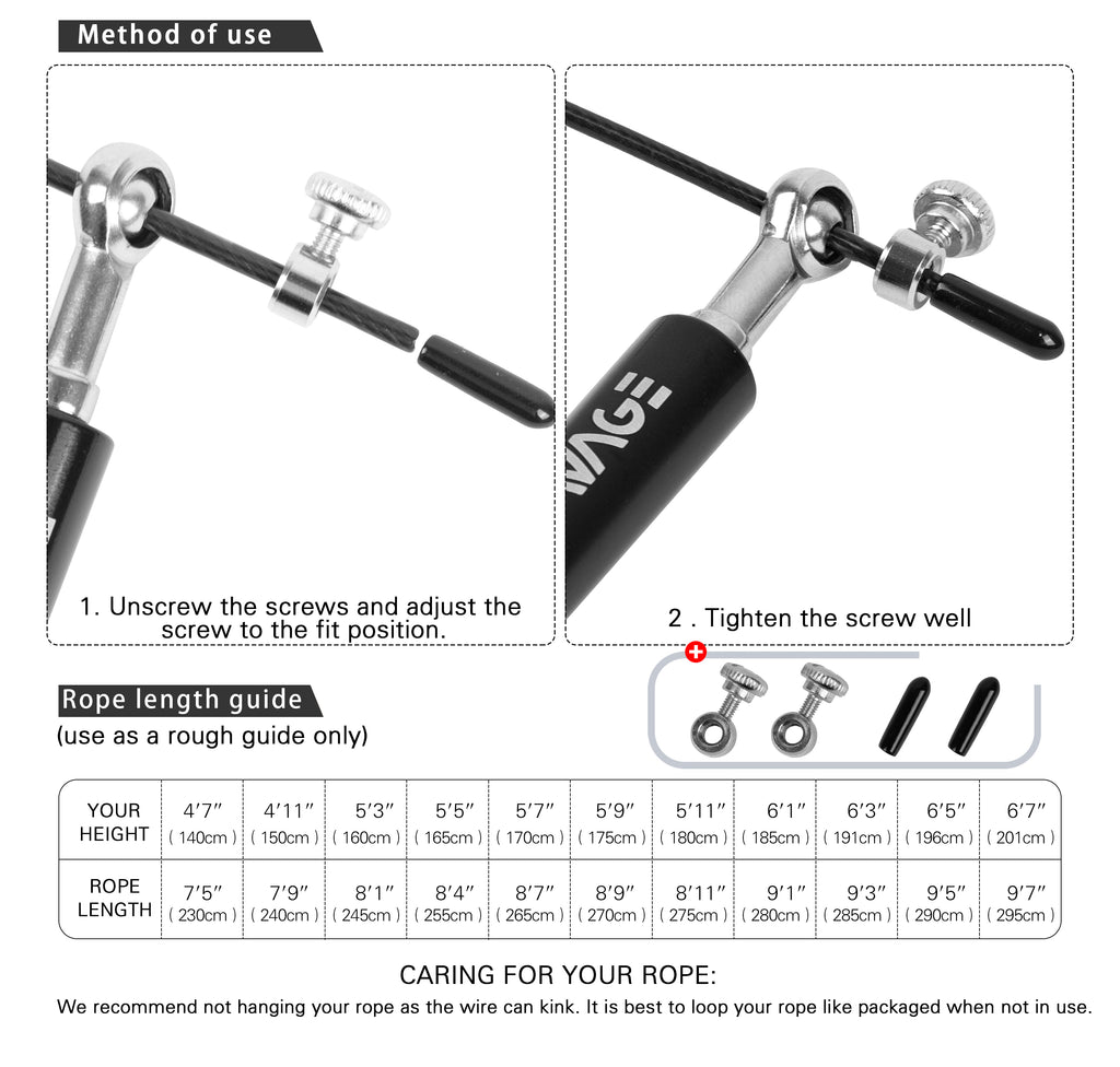 HIIT Speed Rope - Black
