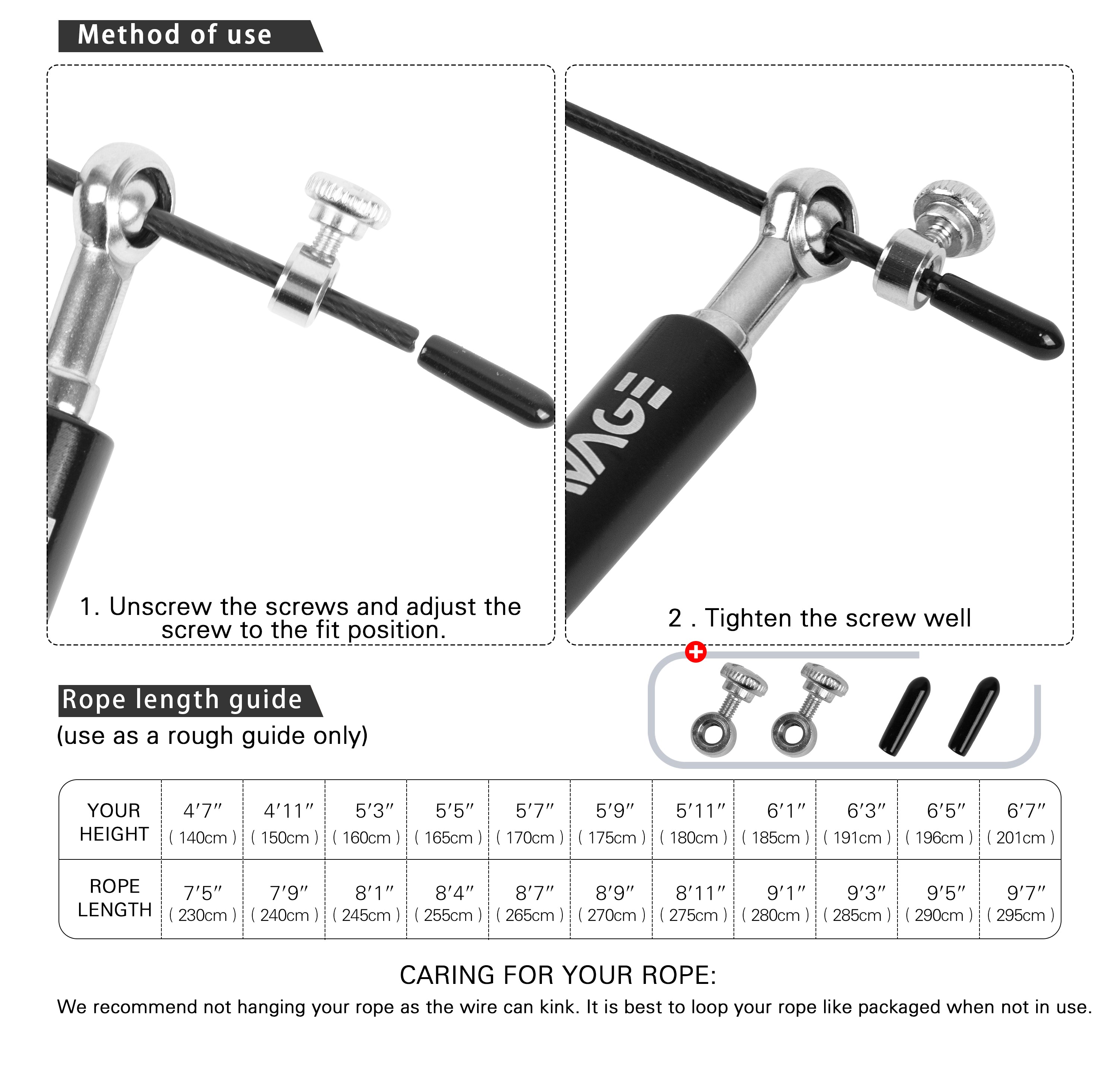 HIIT Speed Rope - Black