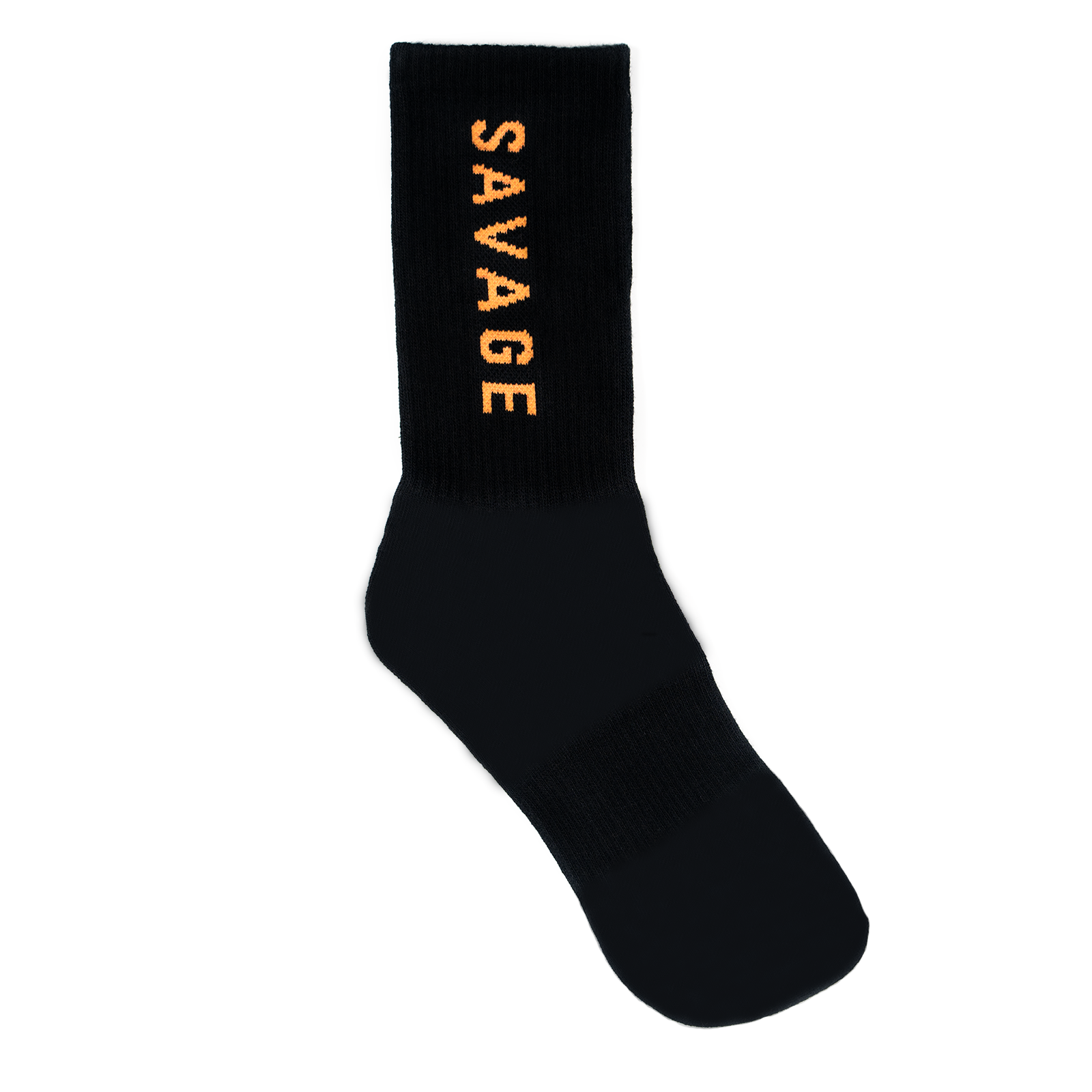 Socks - Black Crew Orange Logo