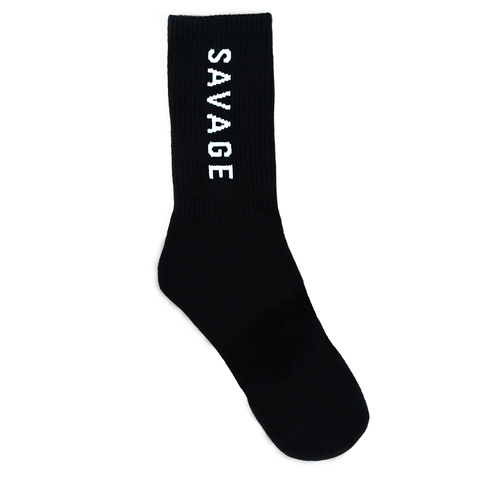 Socks - Black Crew White Logo