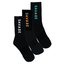 Socks - Black 3pk Mixed