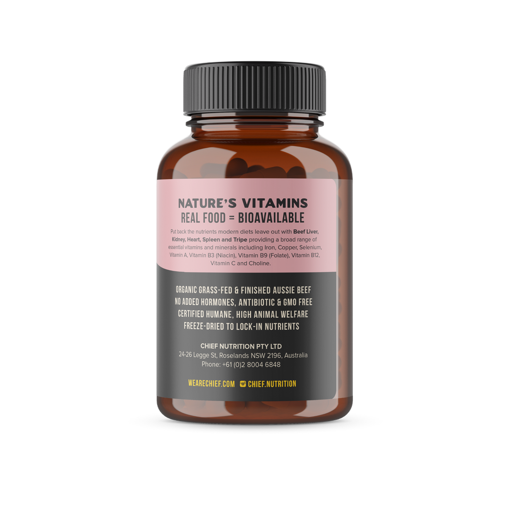 Organic Beef Offal Multivitamin (120 Capsules)