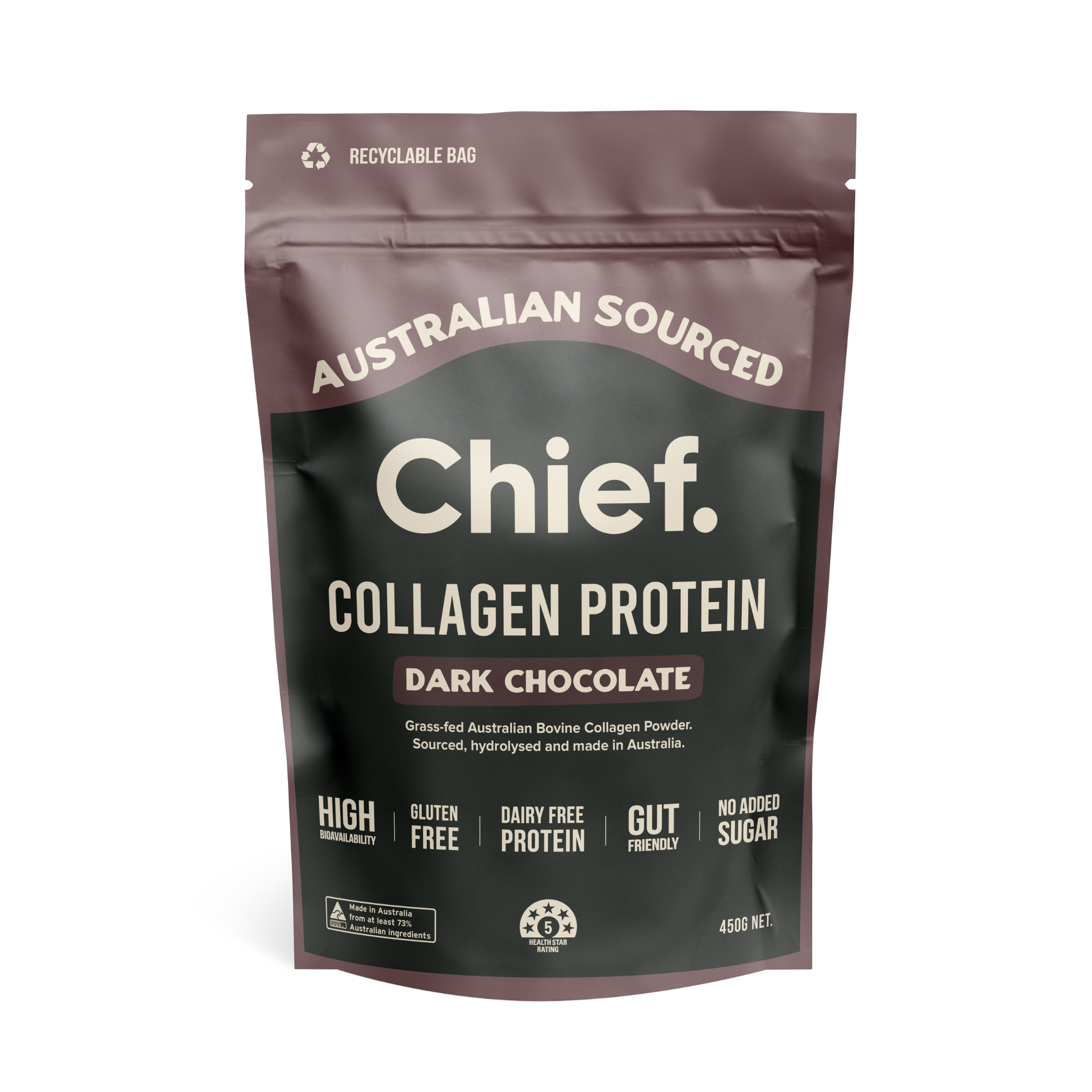 Grass-fed Collagen Protein Powder - Dark Chocolate