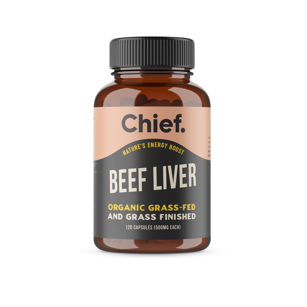 Organic Beef Liver Energy Boost (120 Capsules)