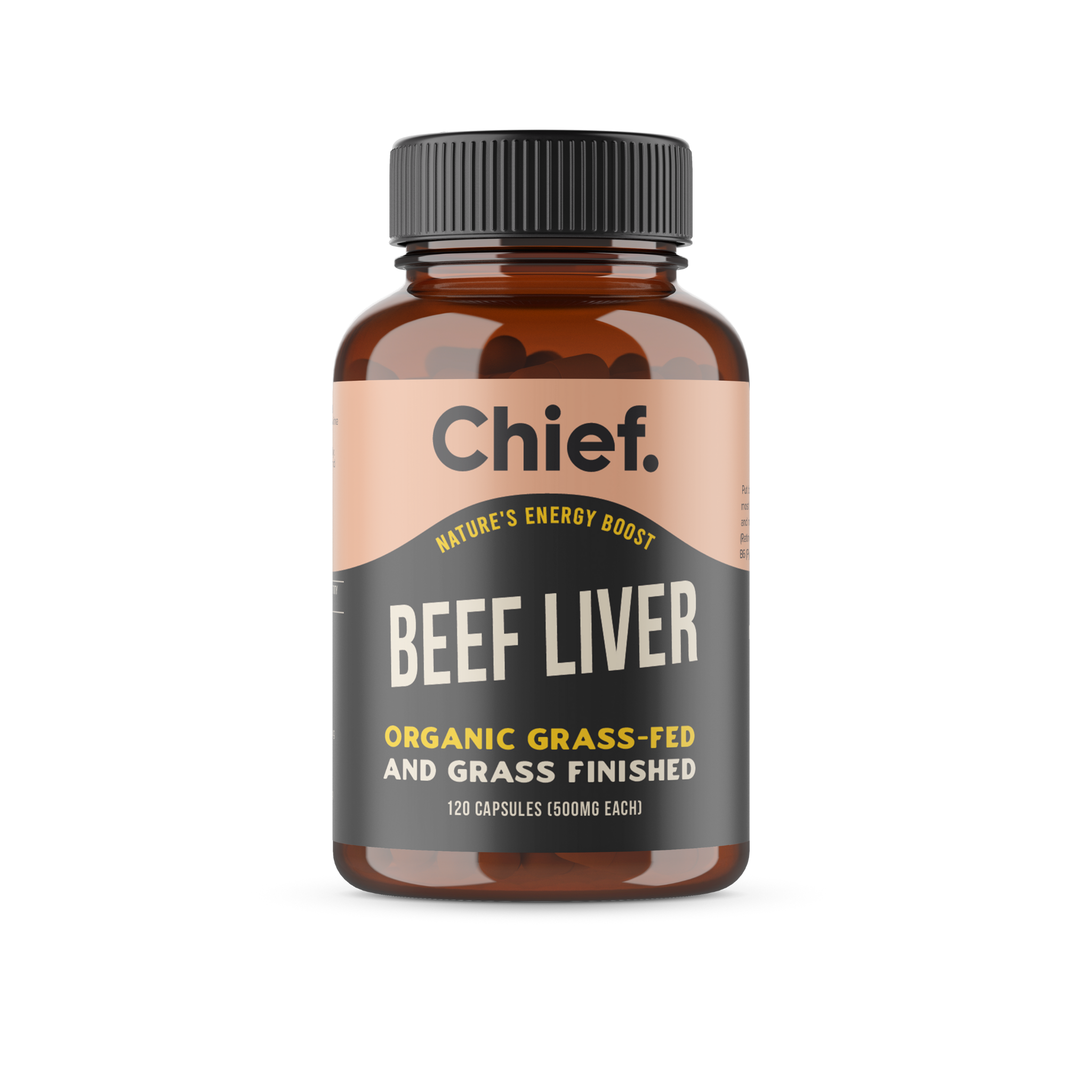 Organic Beef Liver Energy Boost (120 Capsules)