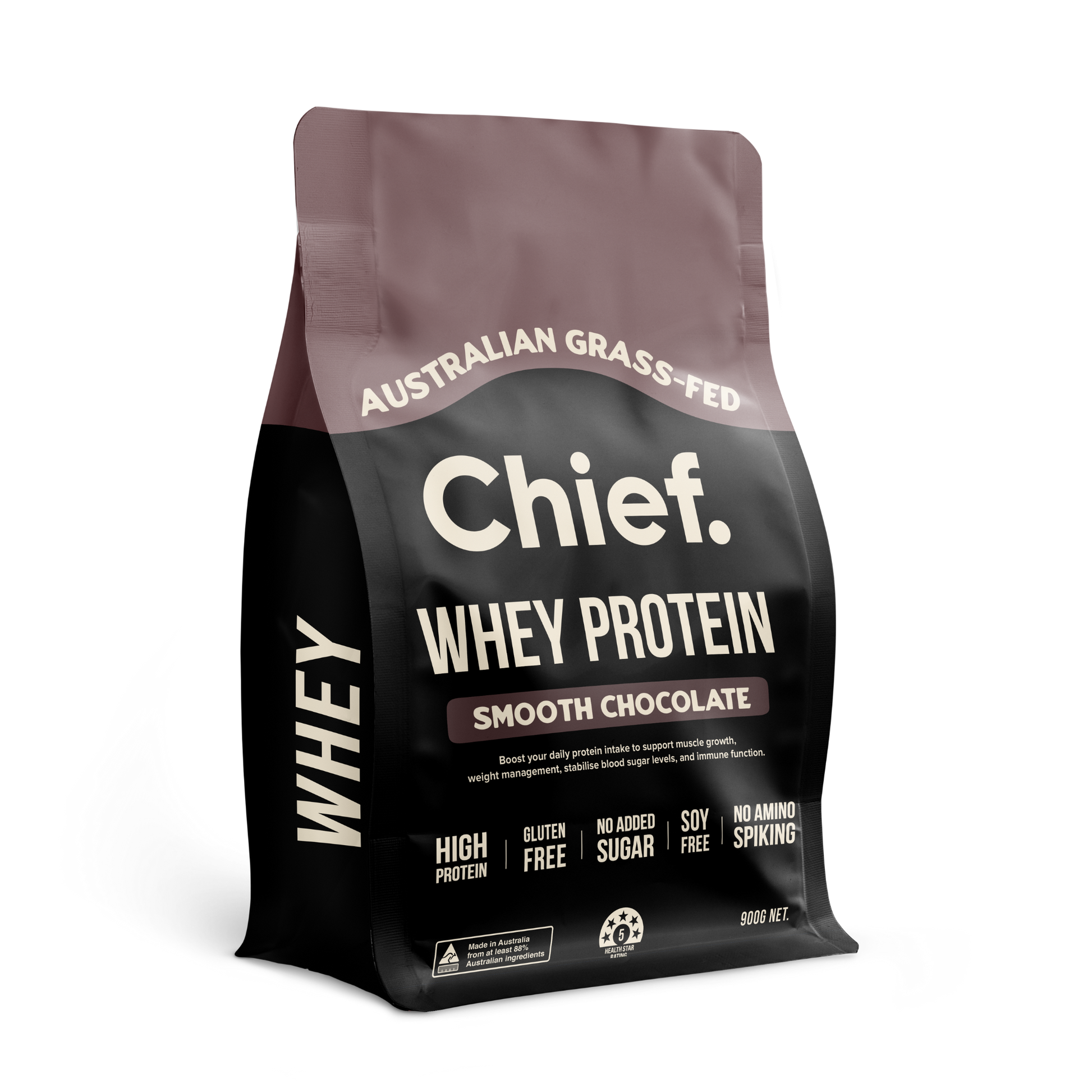 Grass-fed Whey Protein Powder - Smooth Chocolate (30 serves)