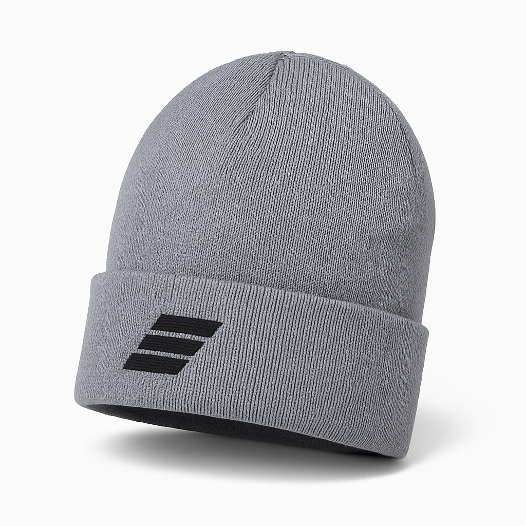 Cuff Beanie - Grey & Black