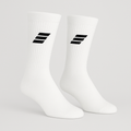 Socks - White Crew Black Icon