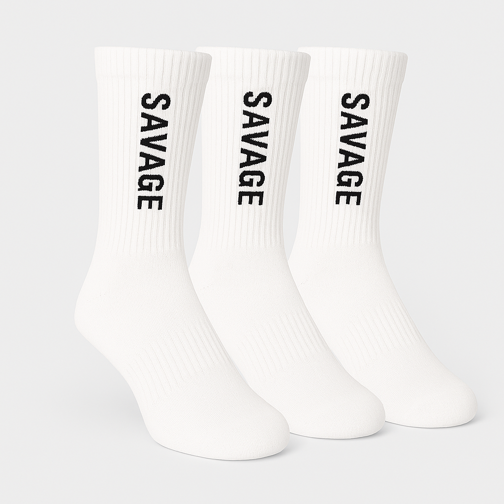 Socks - White 3pk