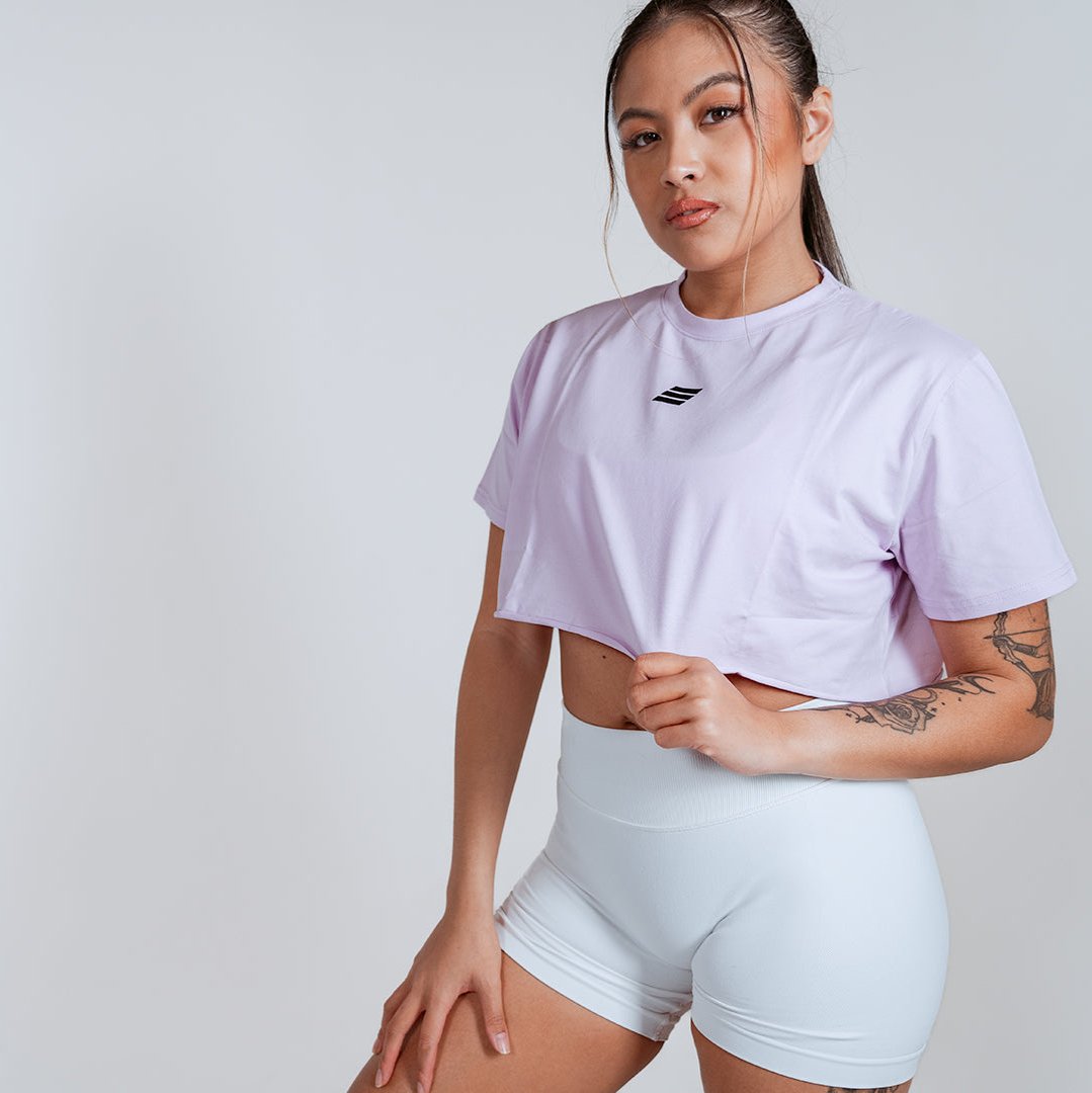 Women's Crop Tee - Mauve