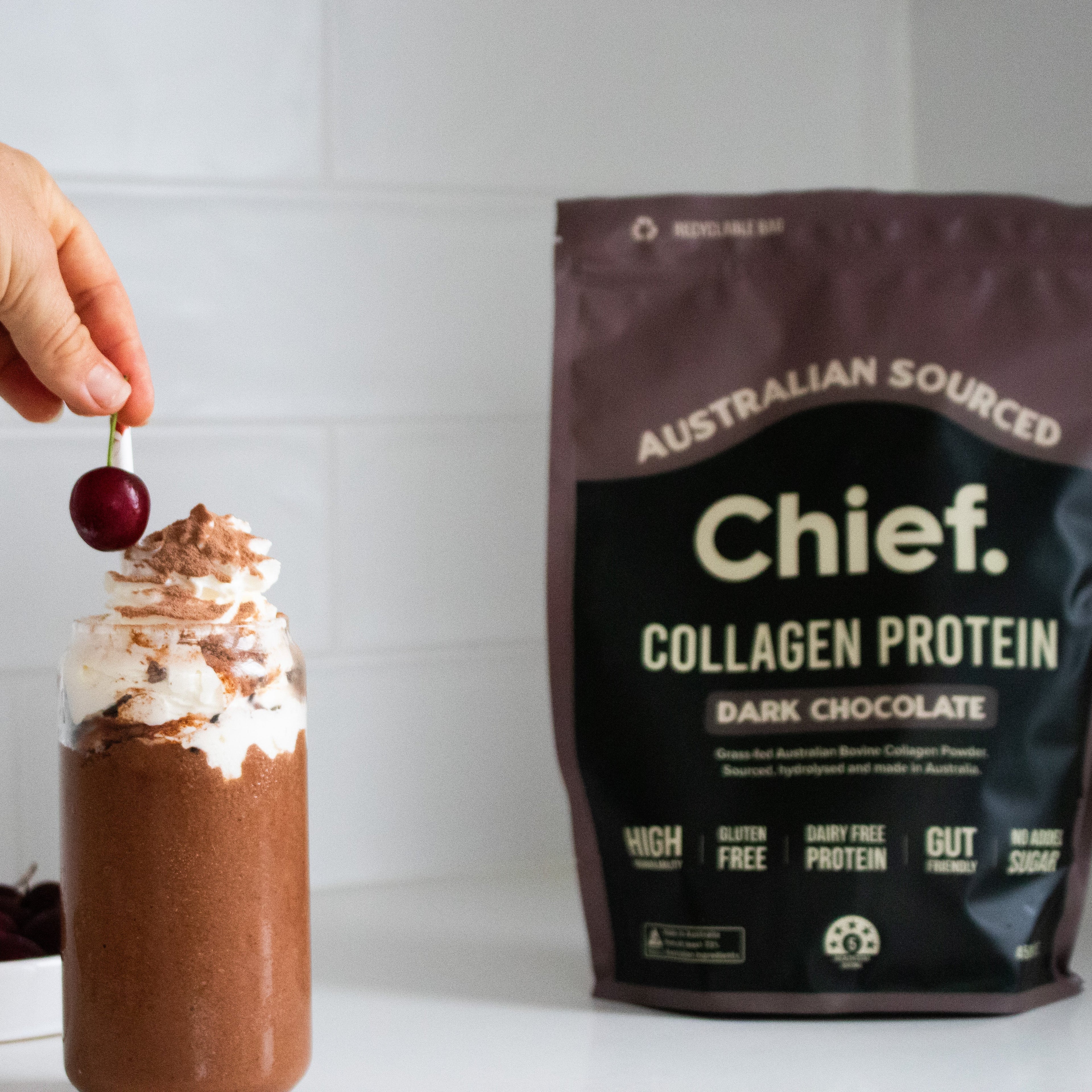 Grass-fed Collagen Protein Powder - Dark Chocolate
