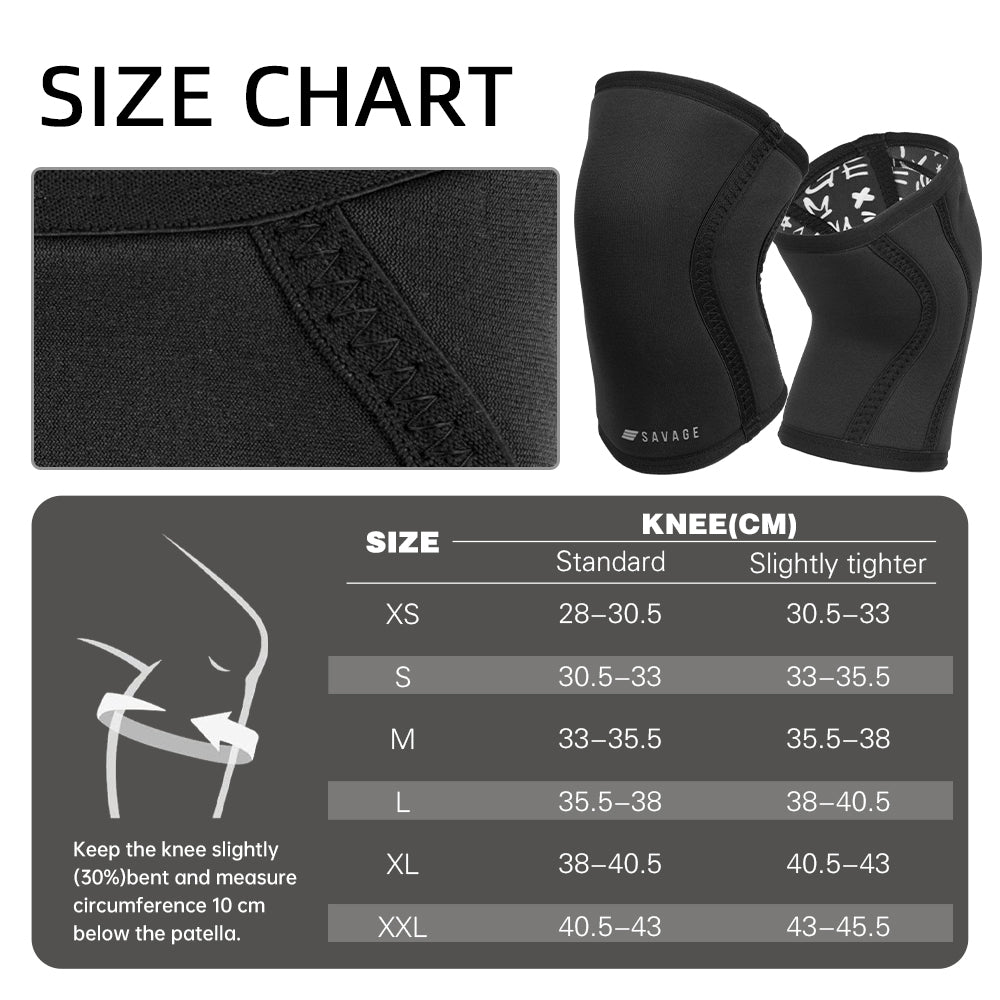 7mm Knee Sleeves - Reversable