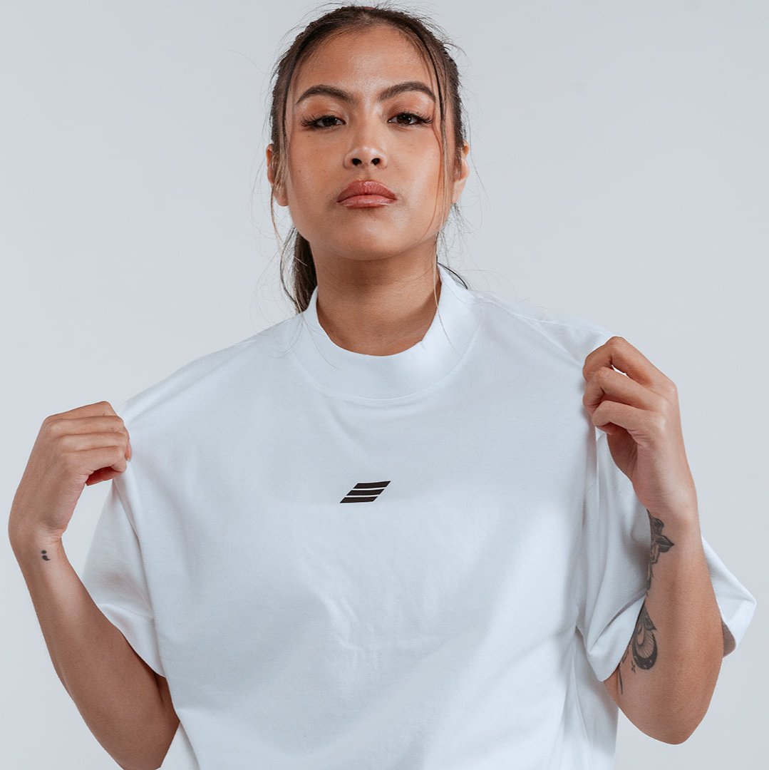 Savage Icon Oversized Tee – White