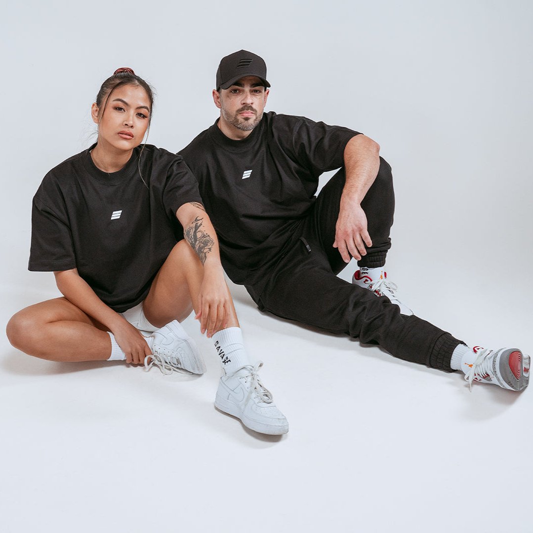 Savage Icon Oversized Tee – Black