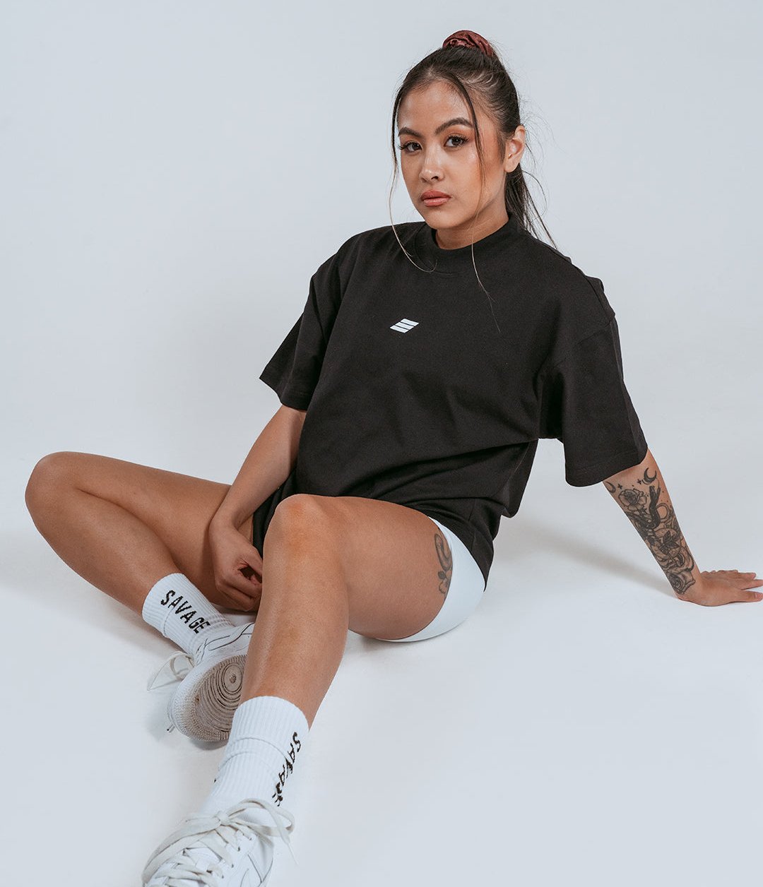 Savage Icon Oversized Tee – Black