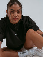 Savage Icon Oversized Tee – Black