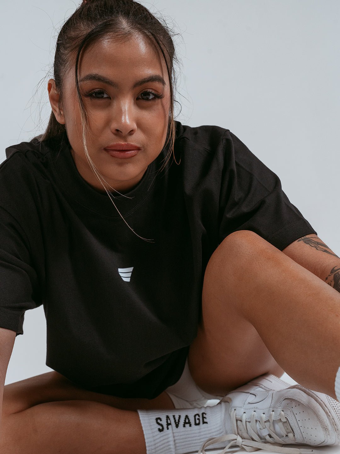 Savage Icon Oversized Tee – Black