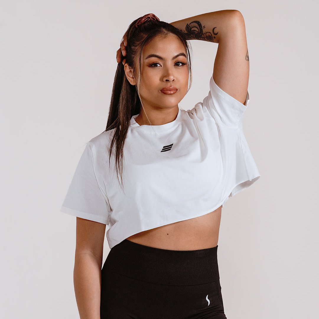 Women's Crop Tee - White