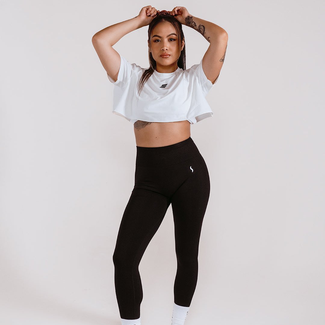 Women's Crop Tee - White