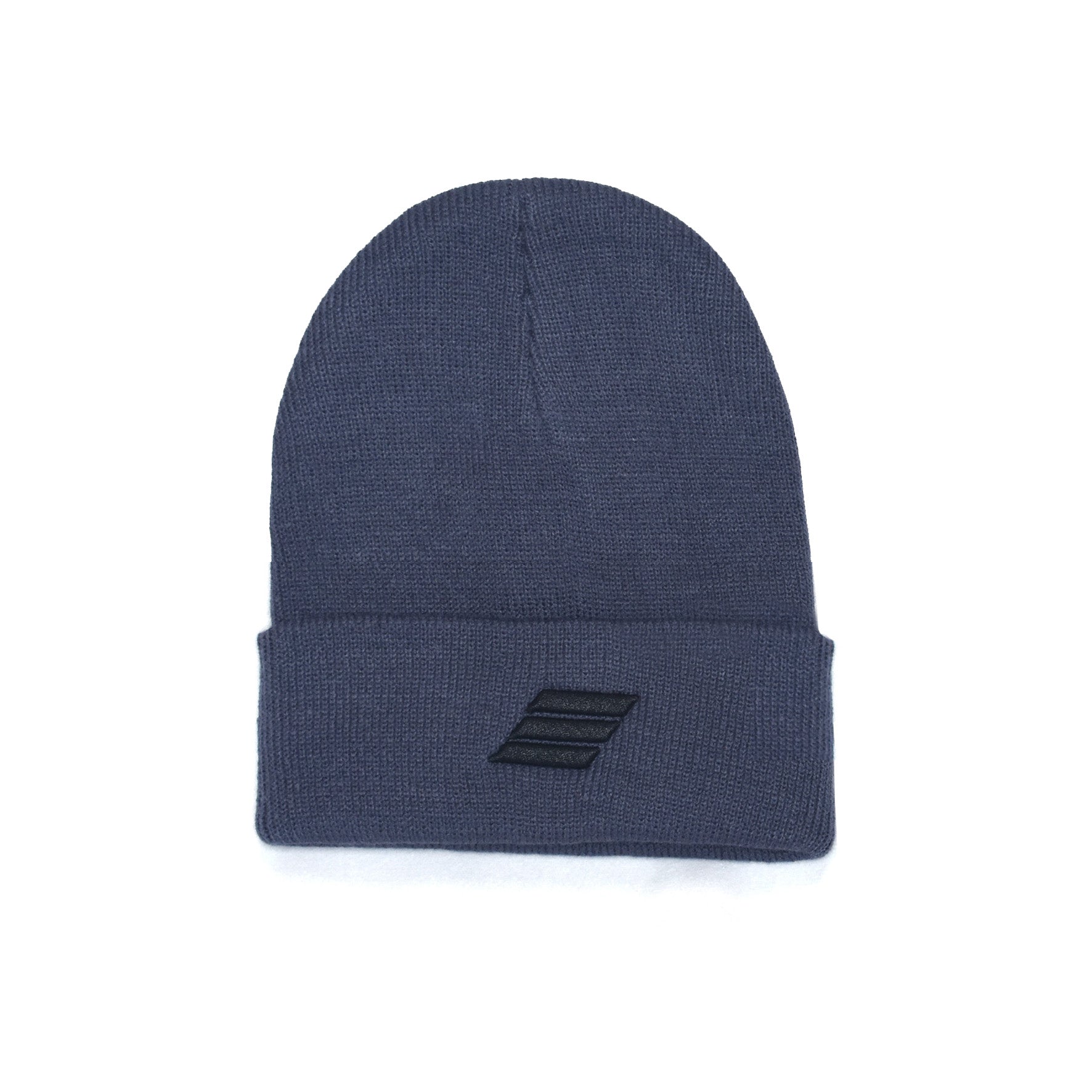 Cuff Beanie - Midnight Blue & Black