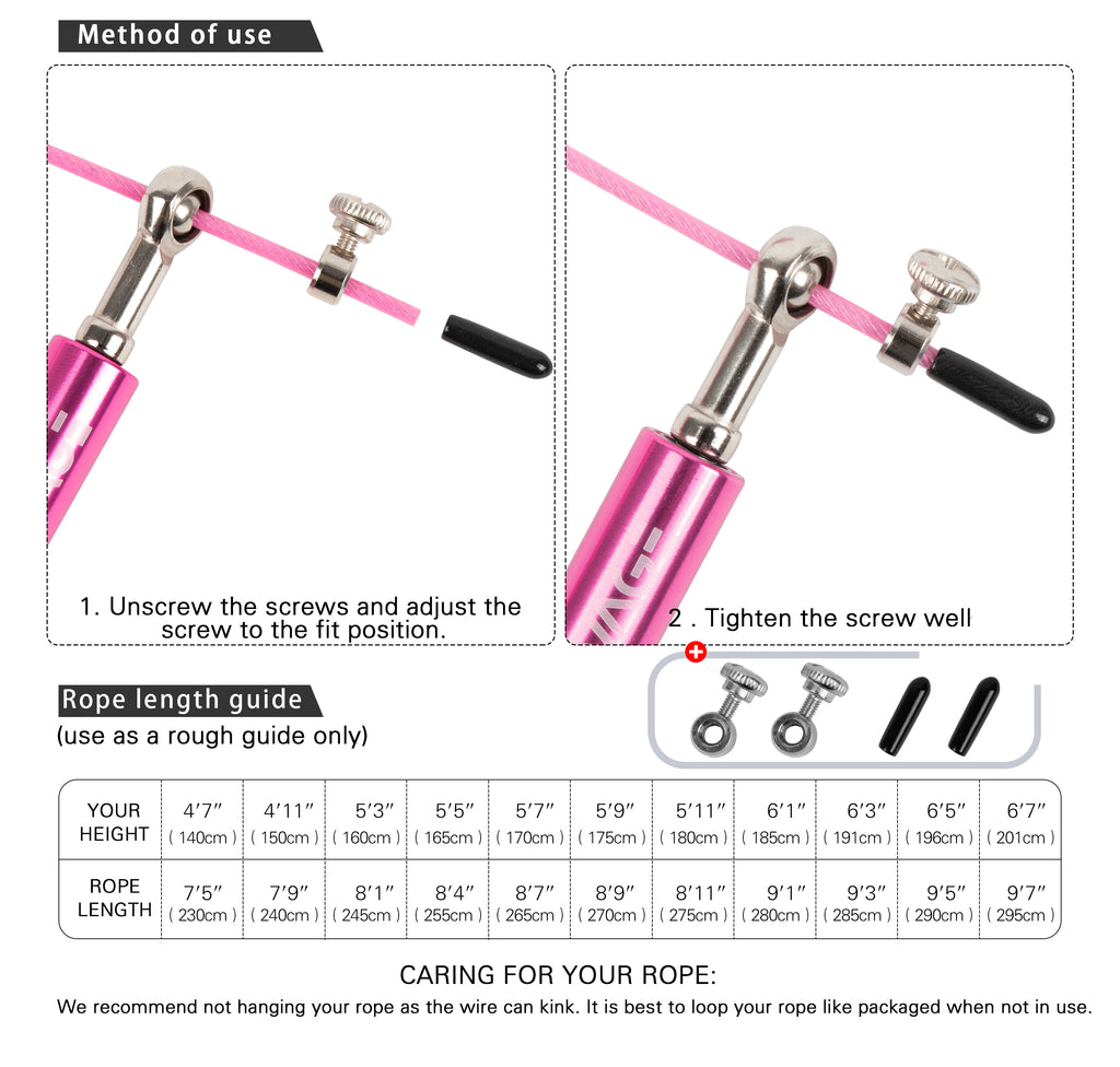 HIIT Speed Rope - Pink