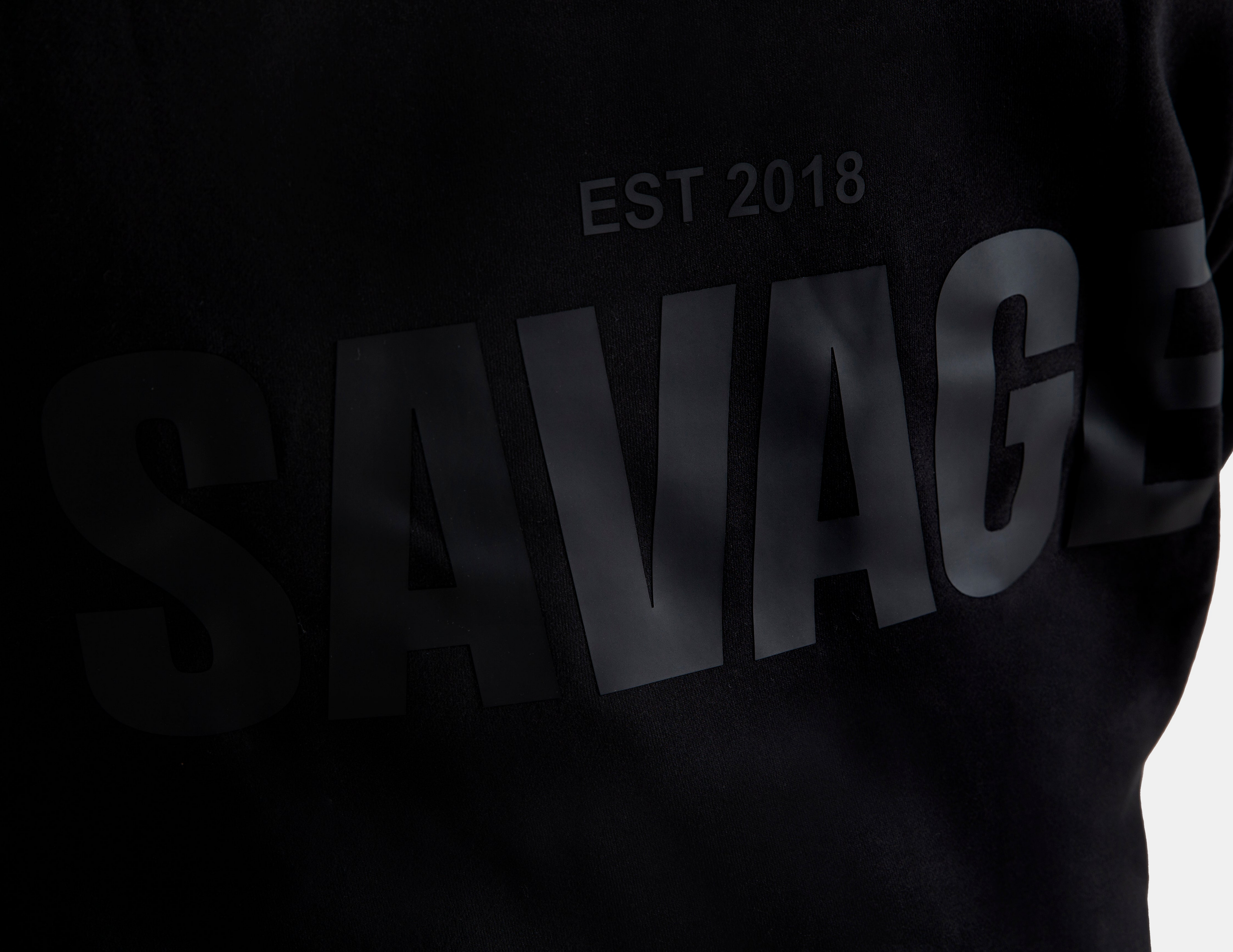 Savage Core Oversized Hoodie - Black