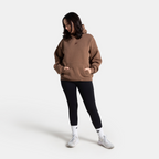 Savage Core Oversized Hoodie - Brown
