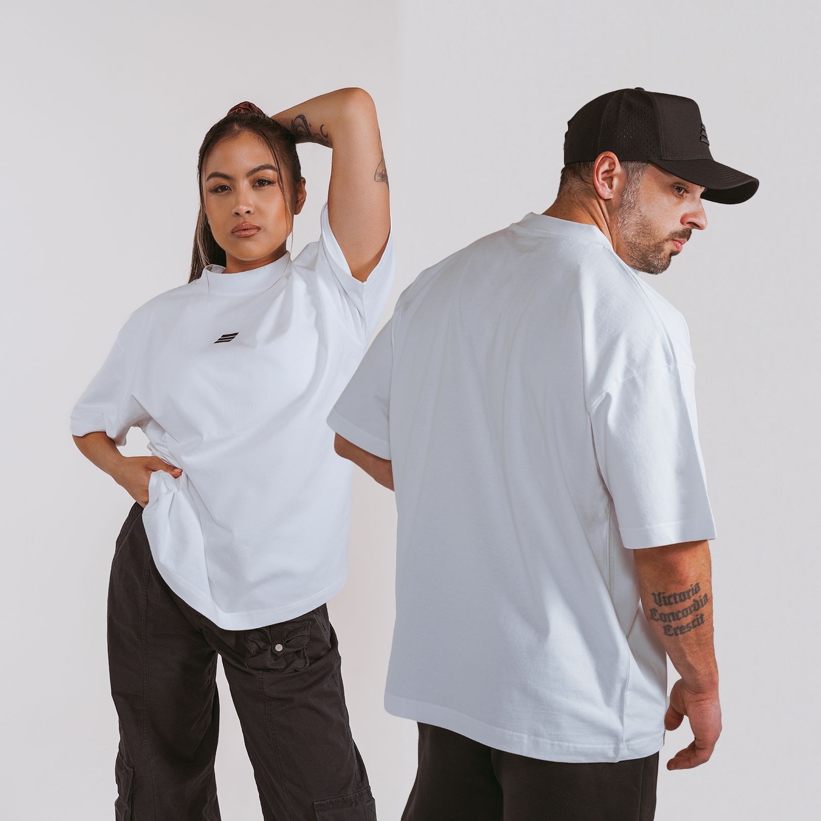 Savage Icon Oversized Tee – White