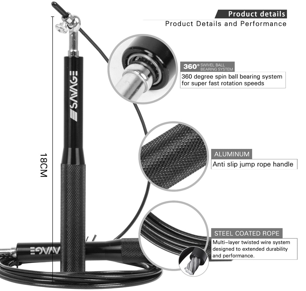 HIIT Speed Rope - Black