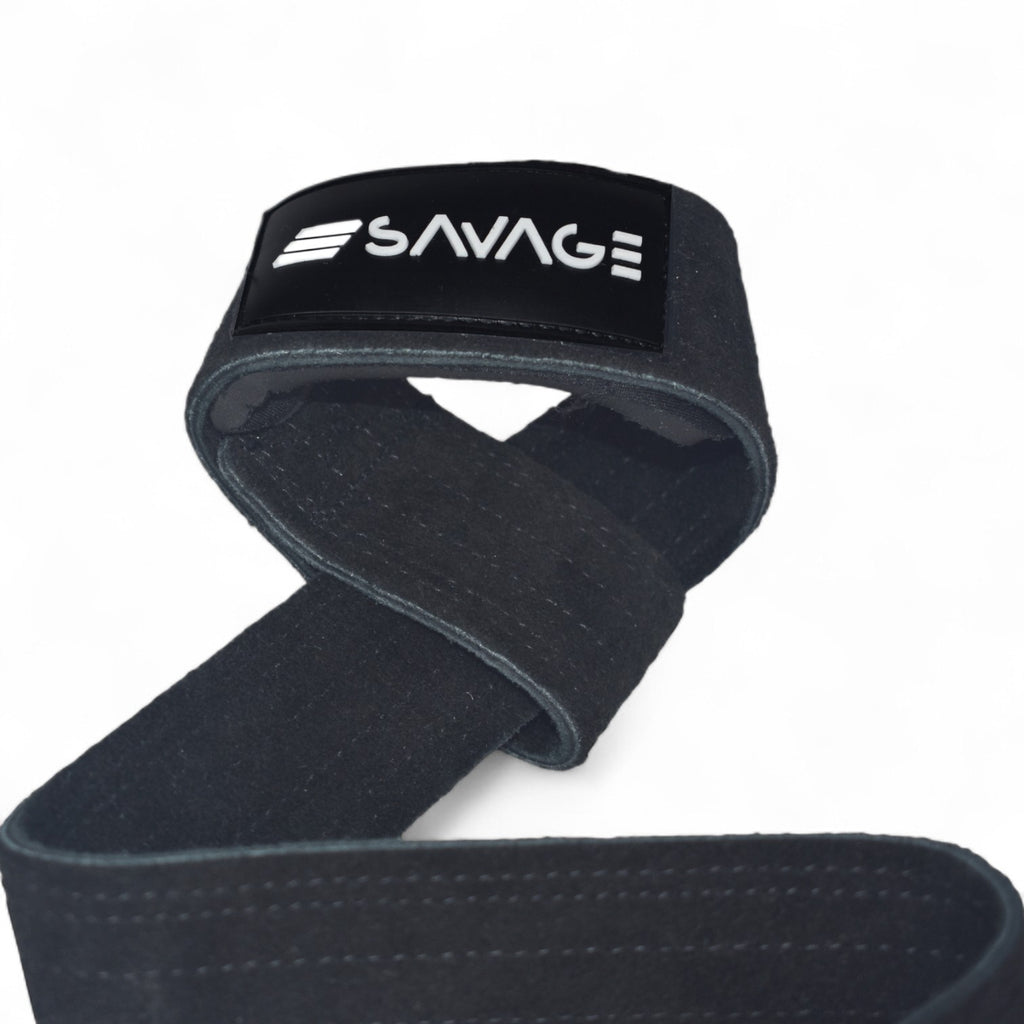 Apex Lifting Straps - All Black Leather