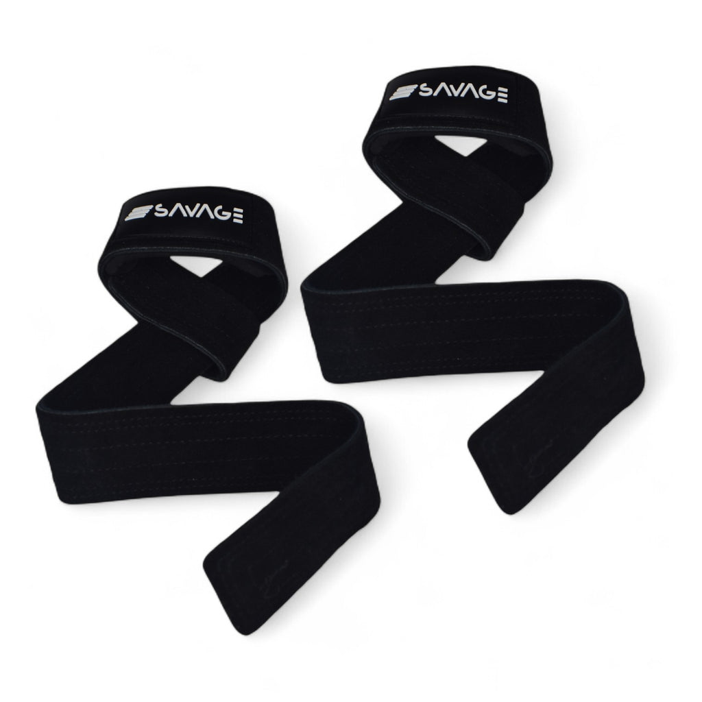 Apex Lifting Straps - All Black Leather