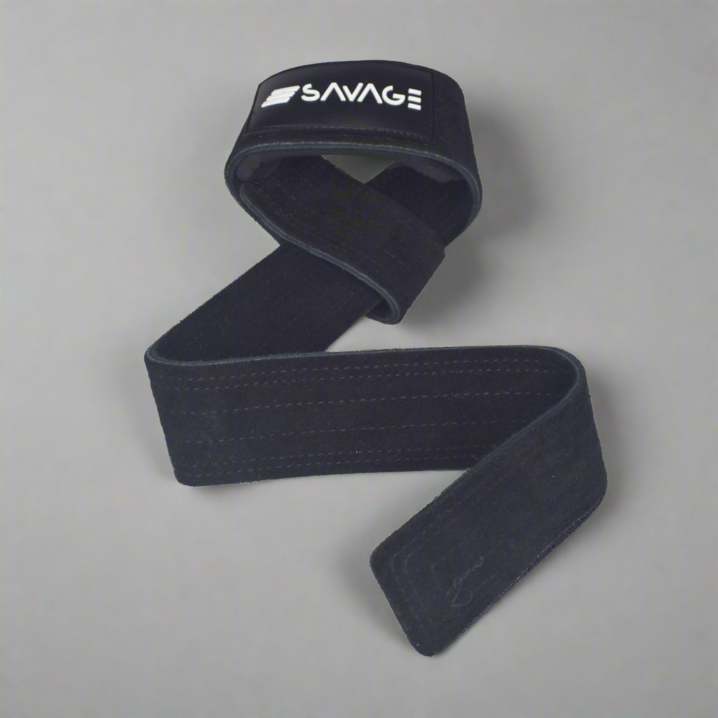 Apex Lifting Straps - All Black Leather