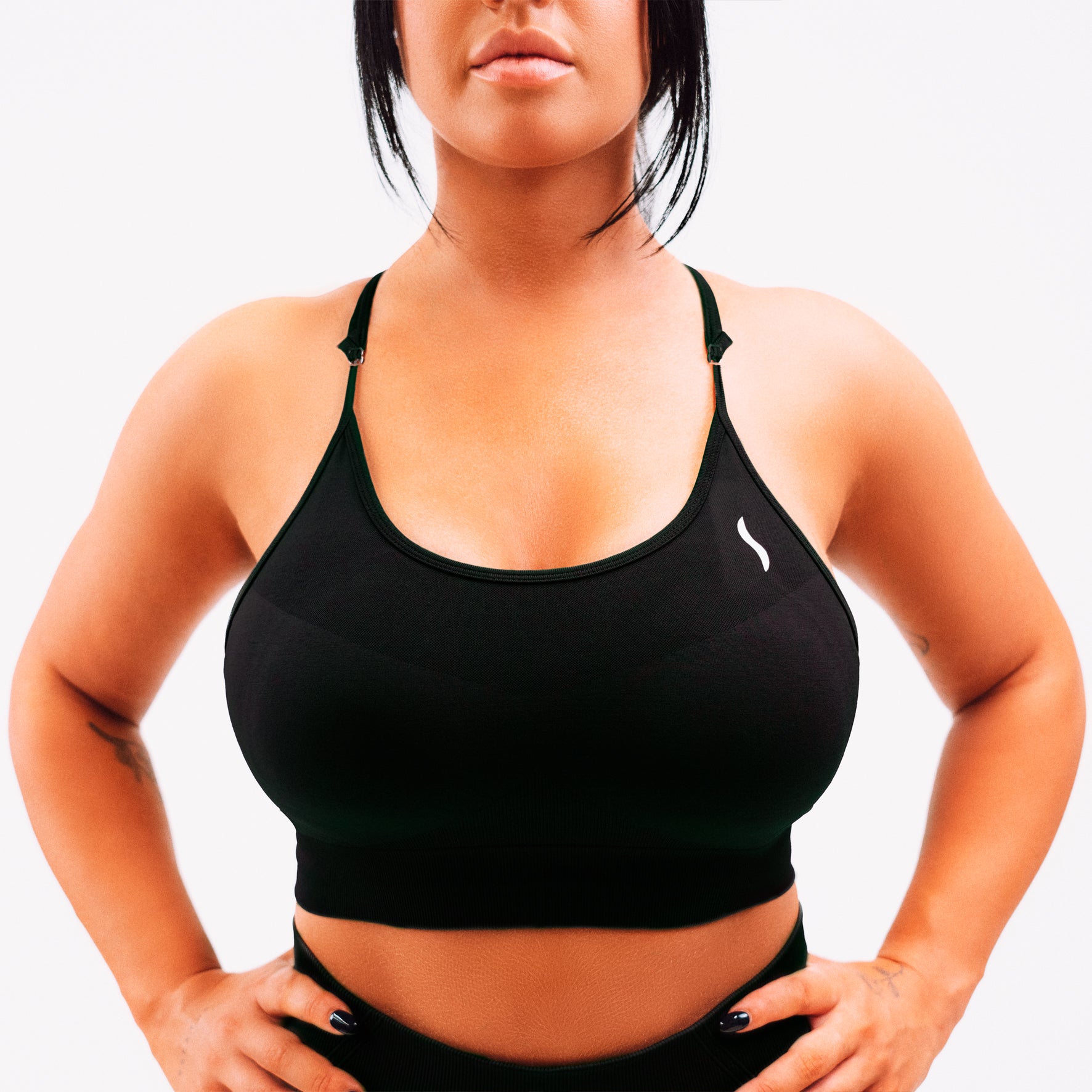Sculpt Black Crop