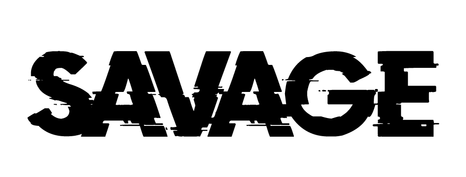Savage Distressed Logo Vinyl Sticker