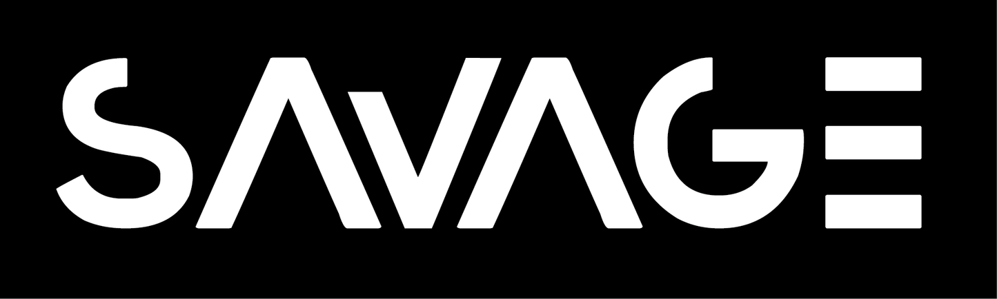 Savage Black Logo Vinyl Sticker